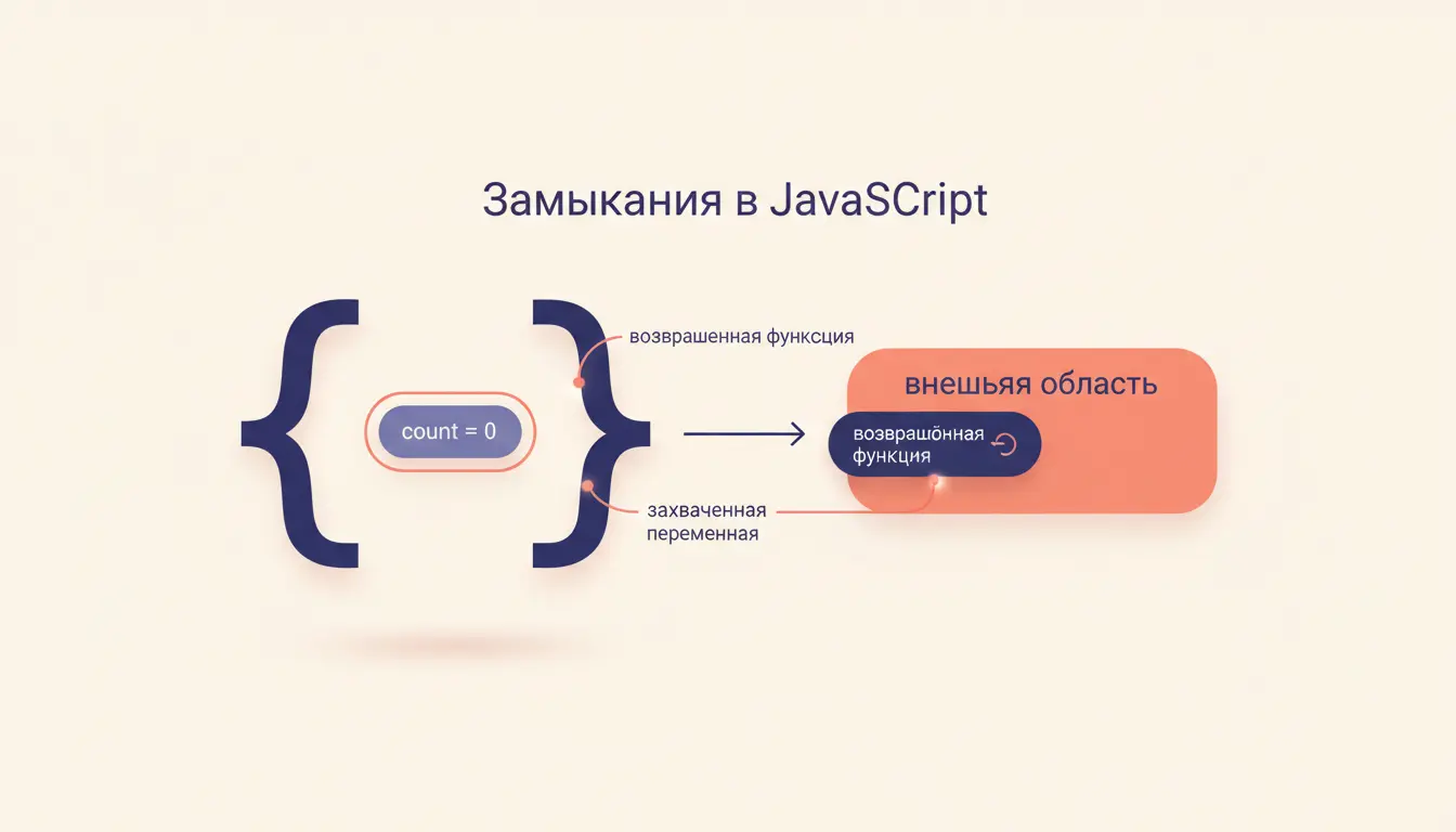 Замыкания JavaScript: как функция помнит свой контекст