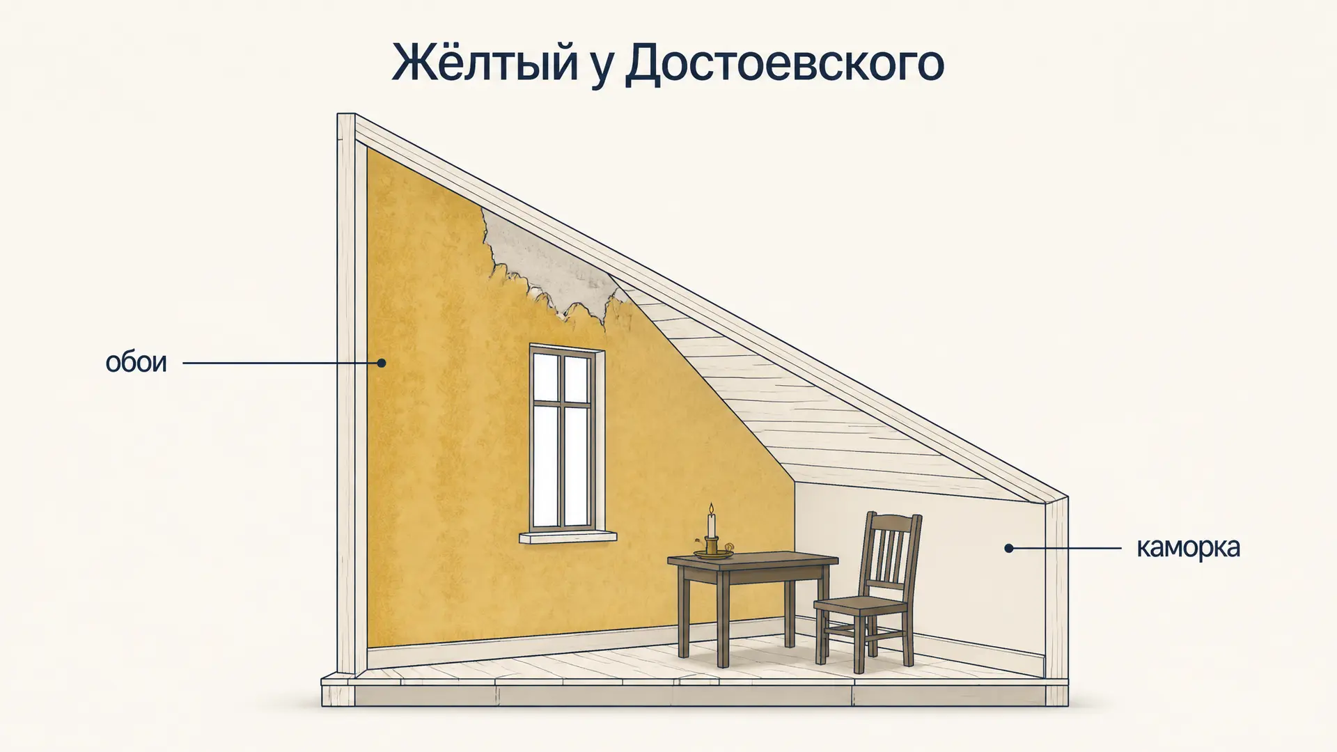 Жёлтый цвет у Достоевского: символика и разбор