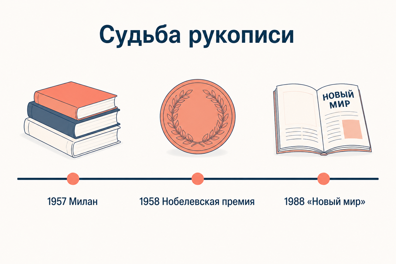 Судьба рукописи: Милан в 1957 году, Нобелевская премия в 1958-м и публикация в журнале «Новый мир» в 1988-м