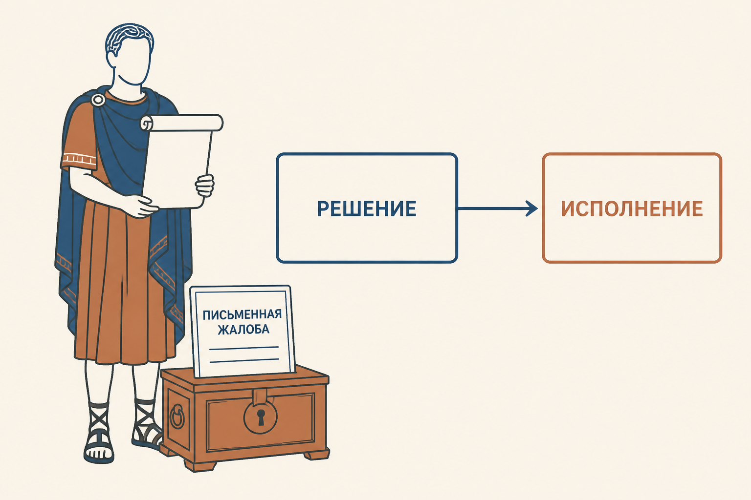 Апелляция движется по служебной иерархии к императору