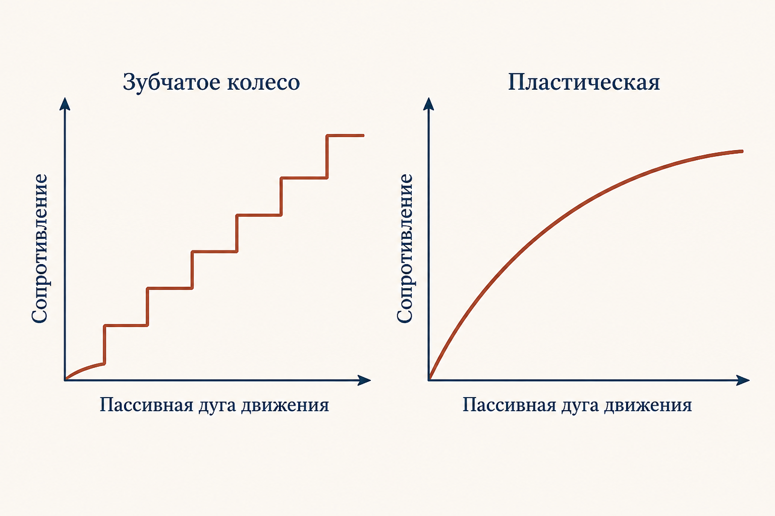 Феномен зубчатого колеса - схема сопротивления при пассивном сгибании
