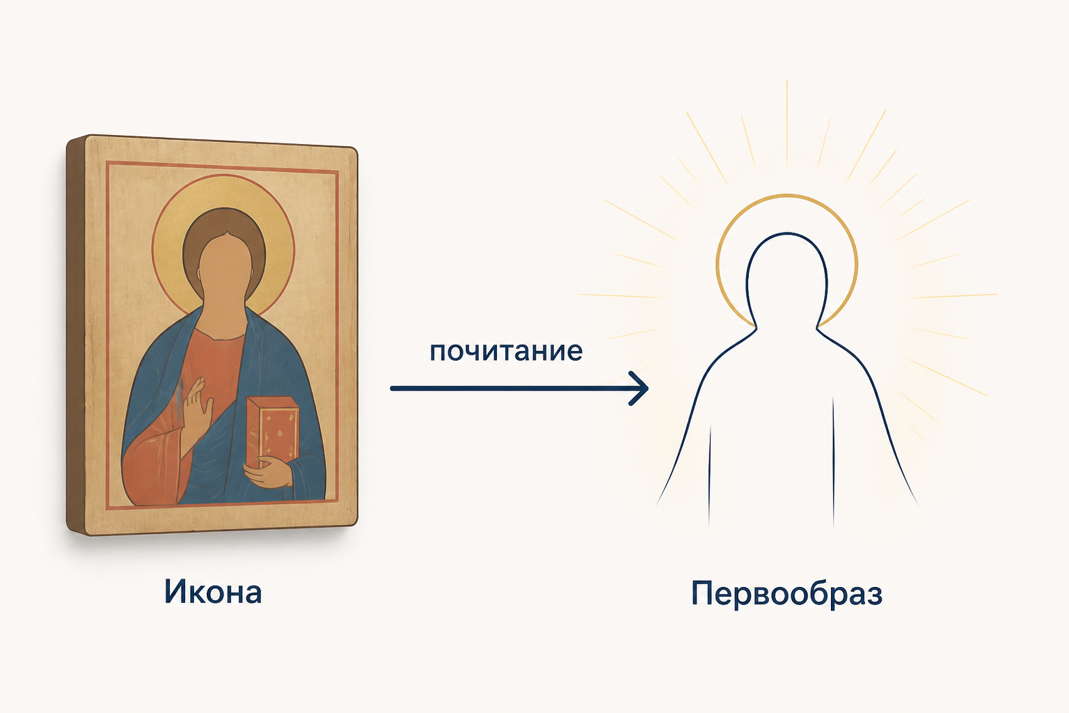 Две богословские позиции в споре об образе: запрет как защита от идолопоклонства и почитание как обращение к первообразу