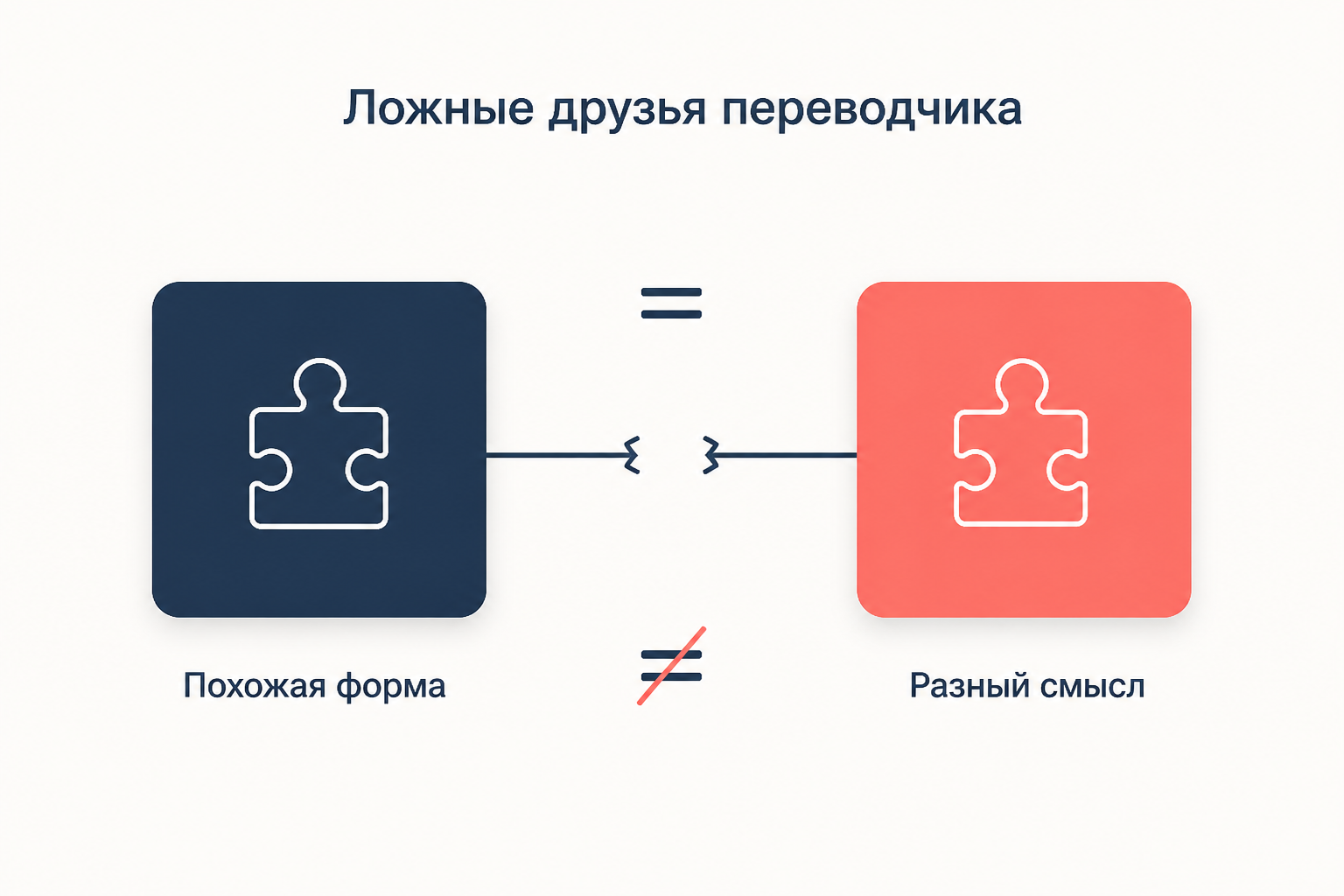 Ложные друзья переводчика: похожая форма слов при разошедшемся значении