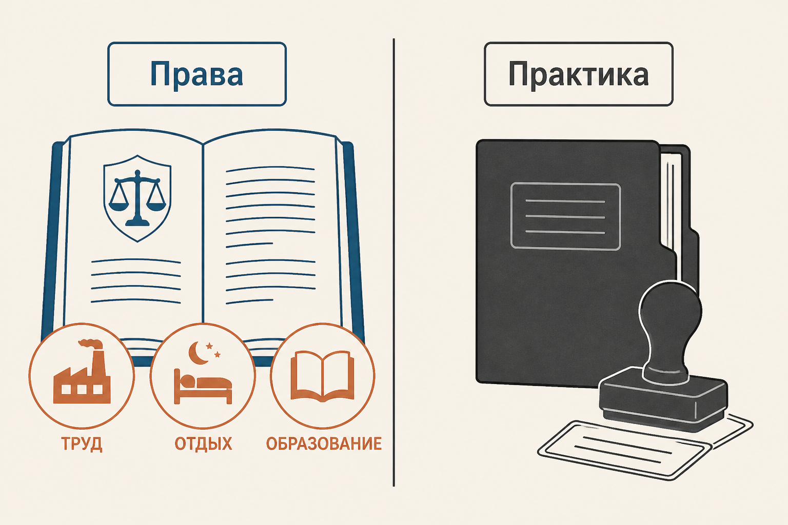 Сопоставление конституционных прав и практики репрессий