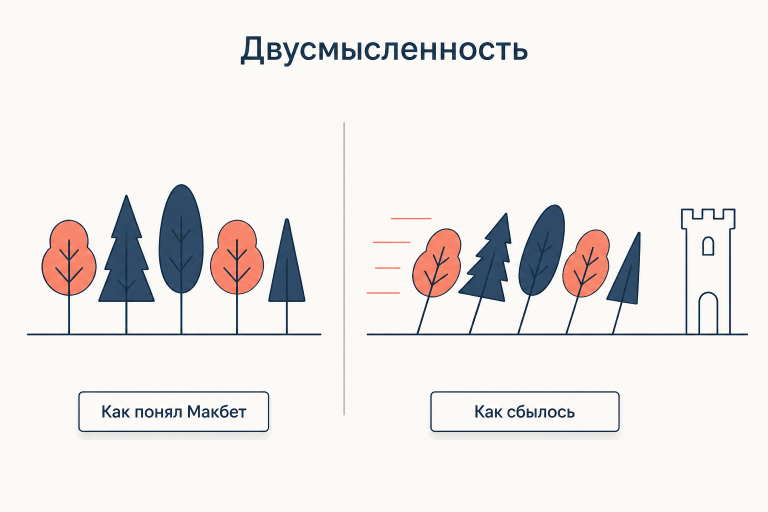 Двусмысленность пророчества: как понял Макбет и как сбылось на деле