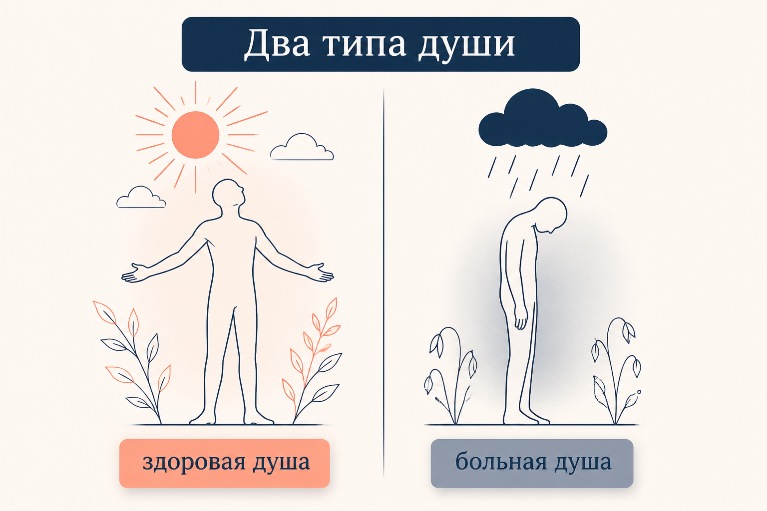 Открытая книга в центре, вокруг символы личного духовного опыта: свеча, медитирующая фигура, звезда, сердце; подпись о многообразии религиозного опыта