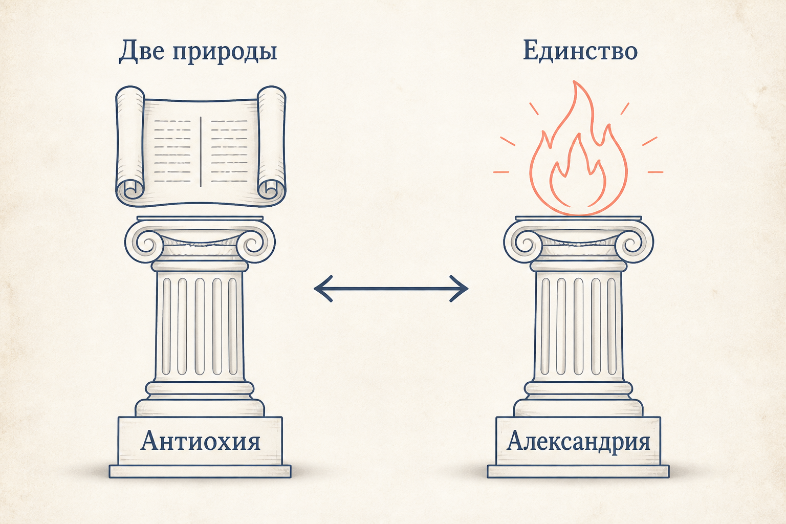Антиохийская и Александрийская богословские школы: два подхода к природе Христа