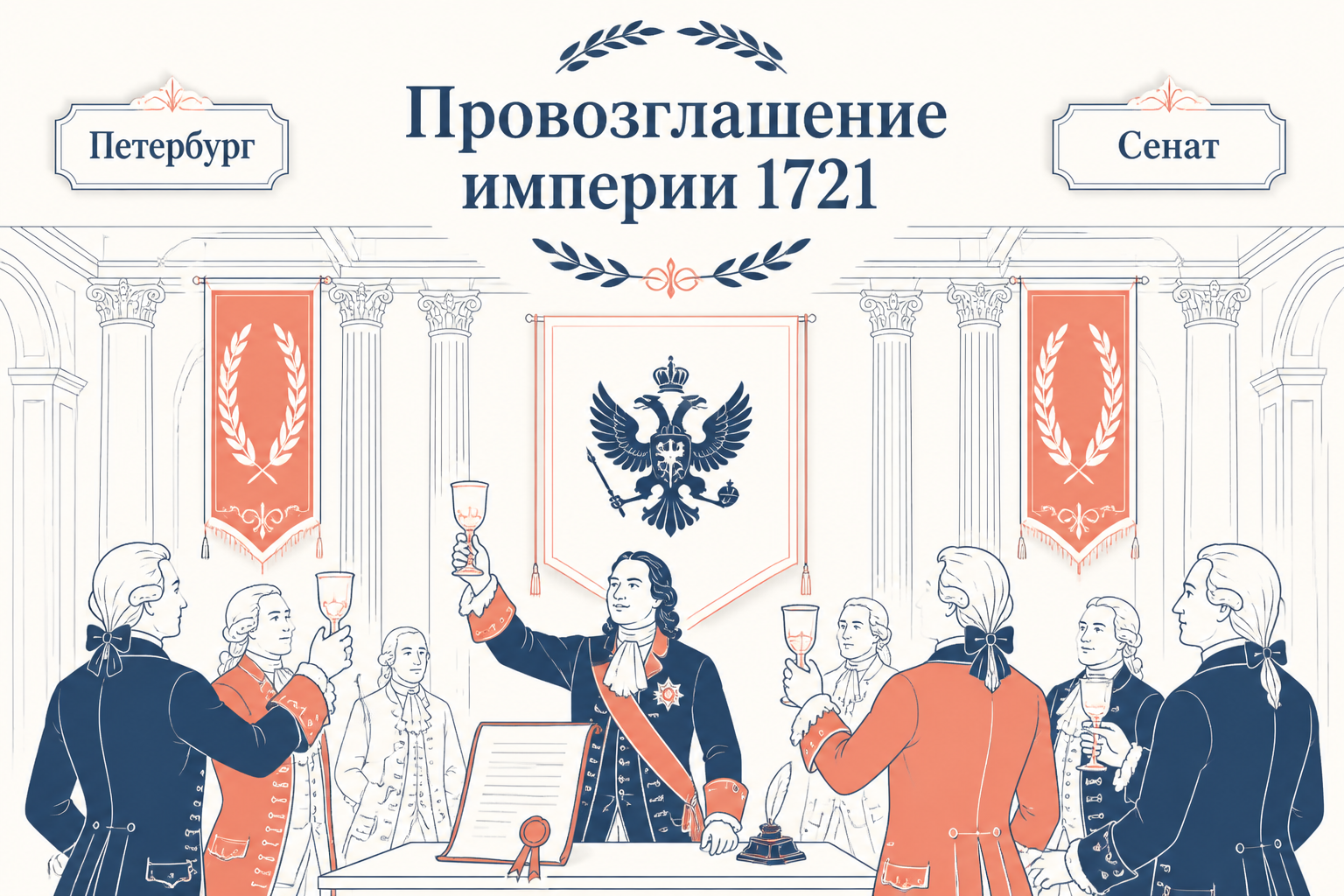 Торжество по случаю Ништадтского мира в Петербурге