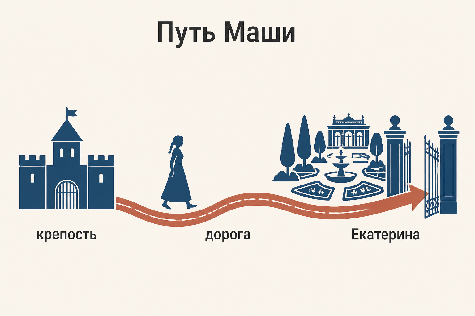 Поездка Маши к Екатерине II: частная просьба героини становится решающим поступком в судьбе Гринёва