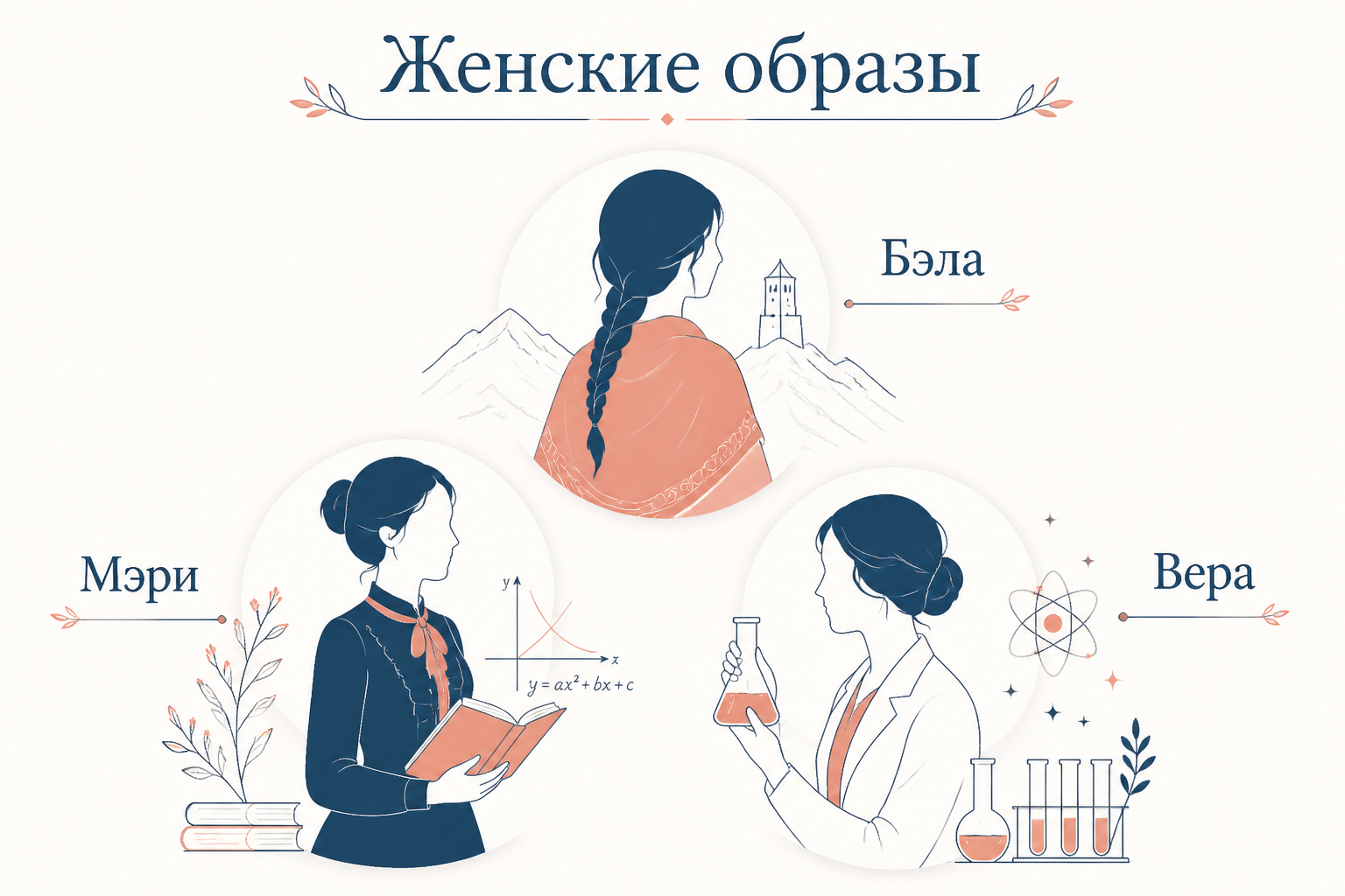 Отношения Печорина: три женских образа