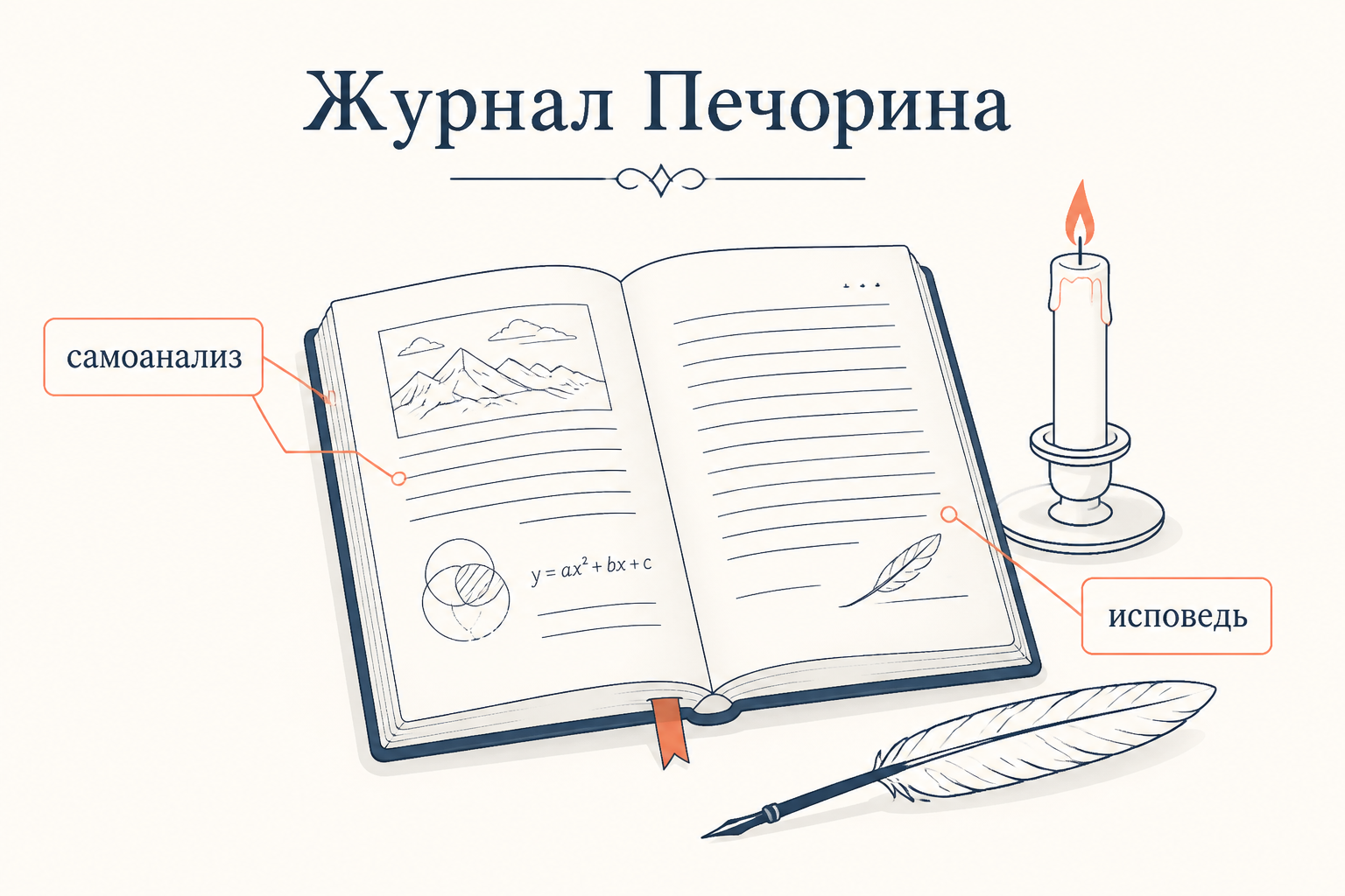 Дневник Печорина: психологическая самоанализ