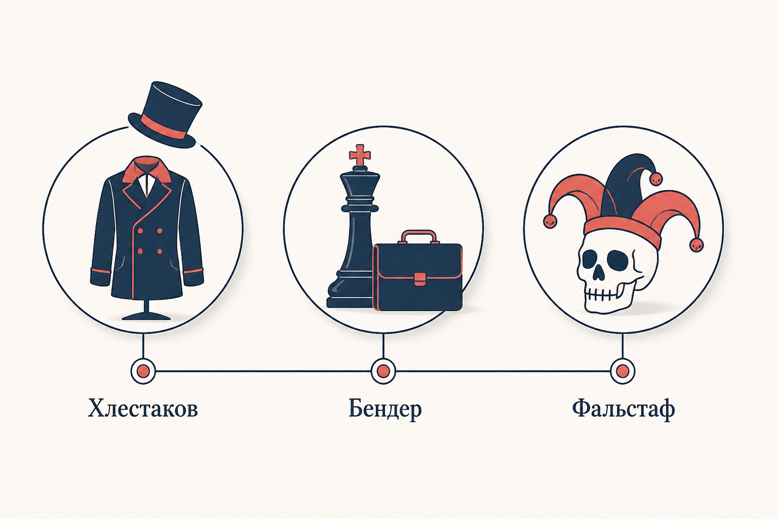 Галерея литературных трикстеров: Хлестаков, Чичиков, Остап Бендер