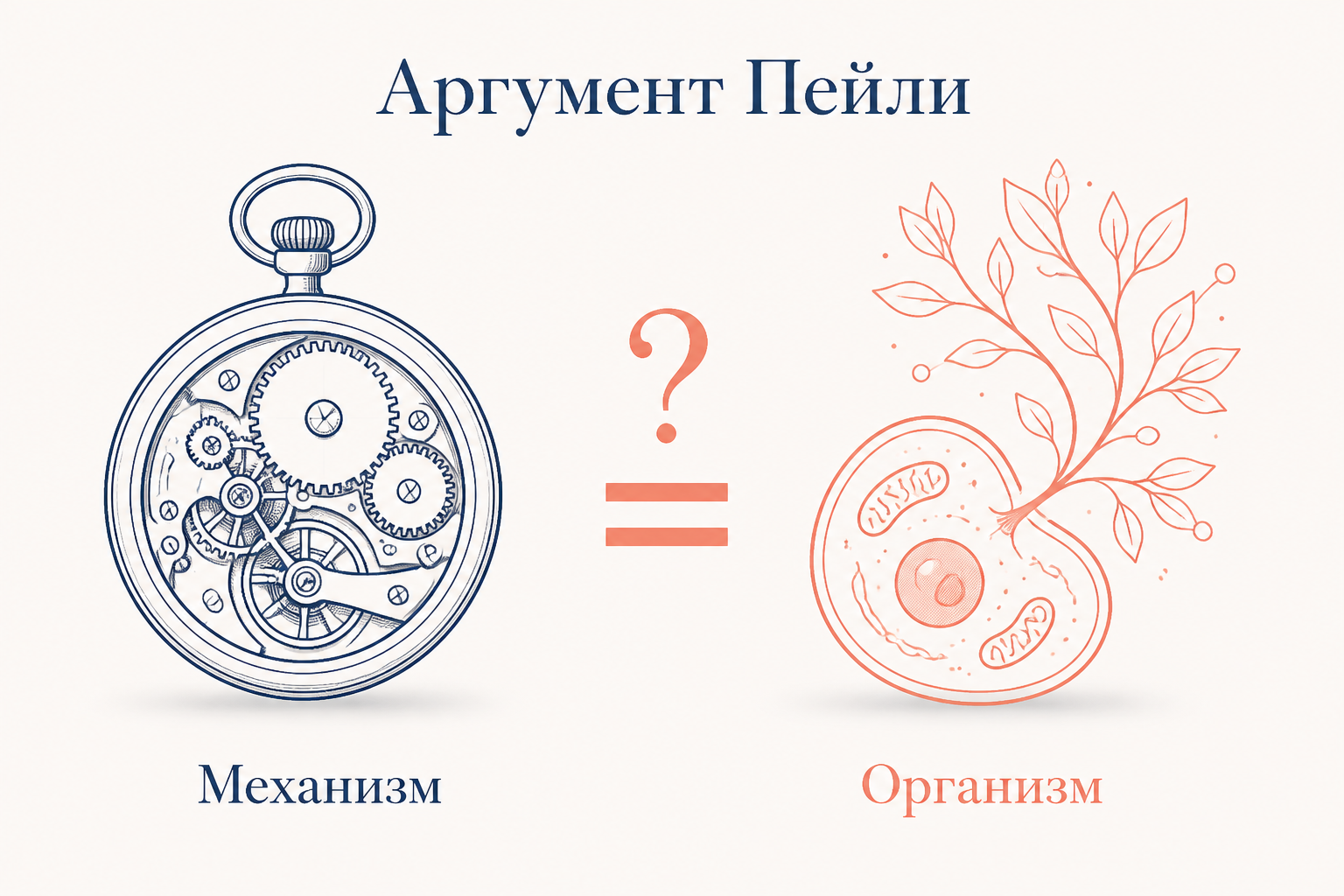 Аргумент часовщика Пейли: организм и механизм
