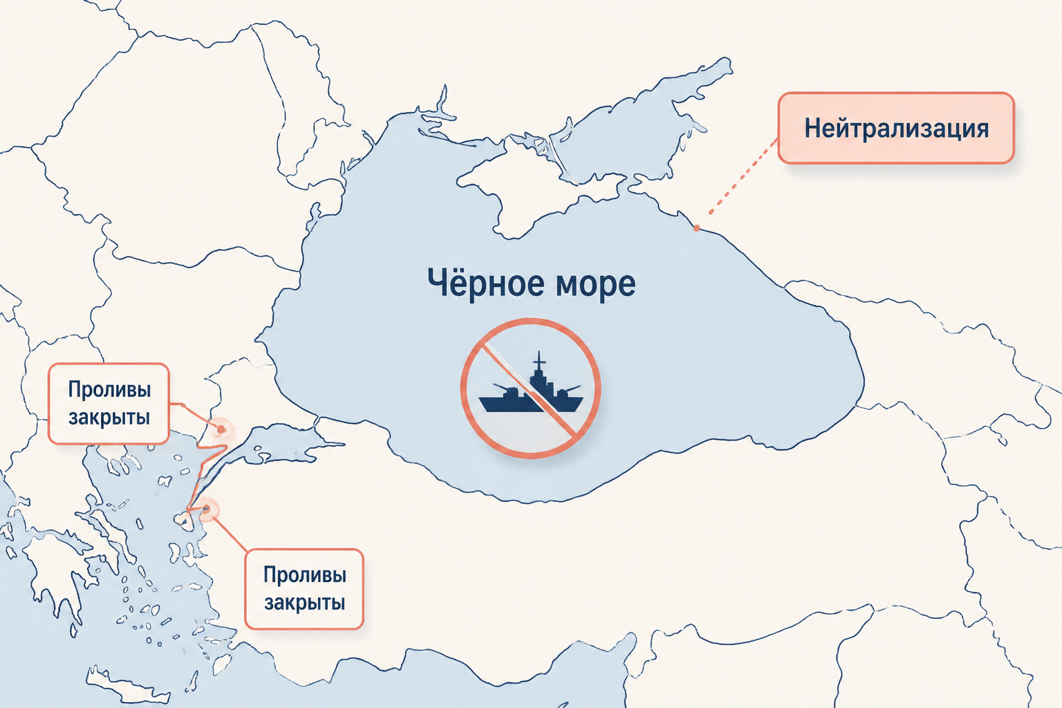 Нейтрализация Чёрного моря по Парижскому договору 1856 года