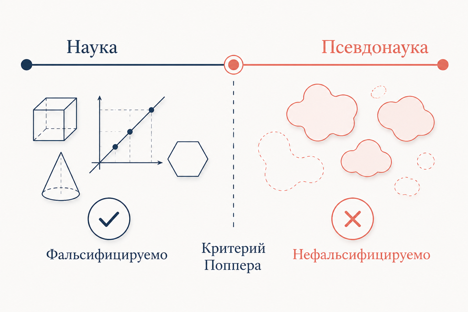 Проблема демаркации: граница между наукой и псевдонаукой по Попперу