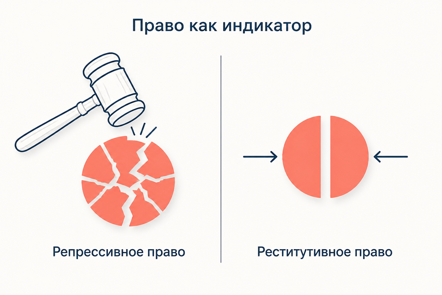 Репрессивное и реститутивное право как два ответа на нарушение: наказание и восстановление порядка