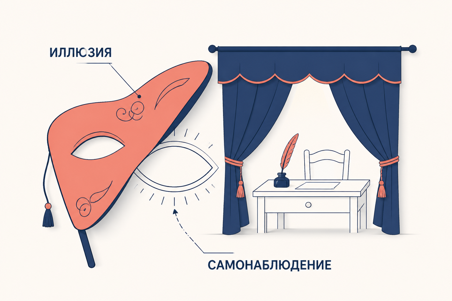 Разрушение романтической иллюзии: серьёзная поза переходит в самоироническое наблюдение