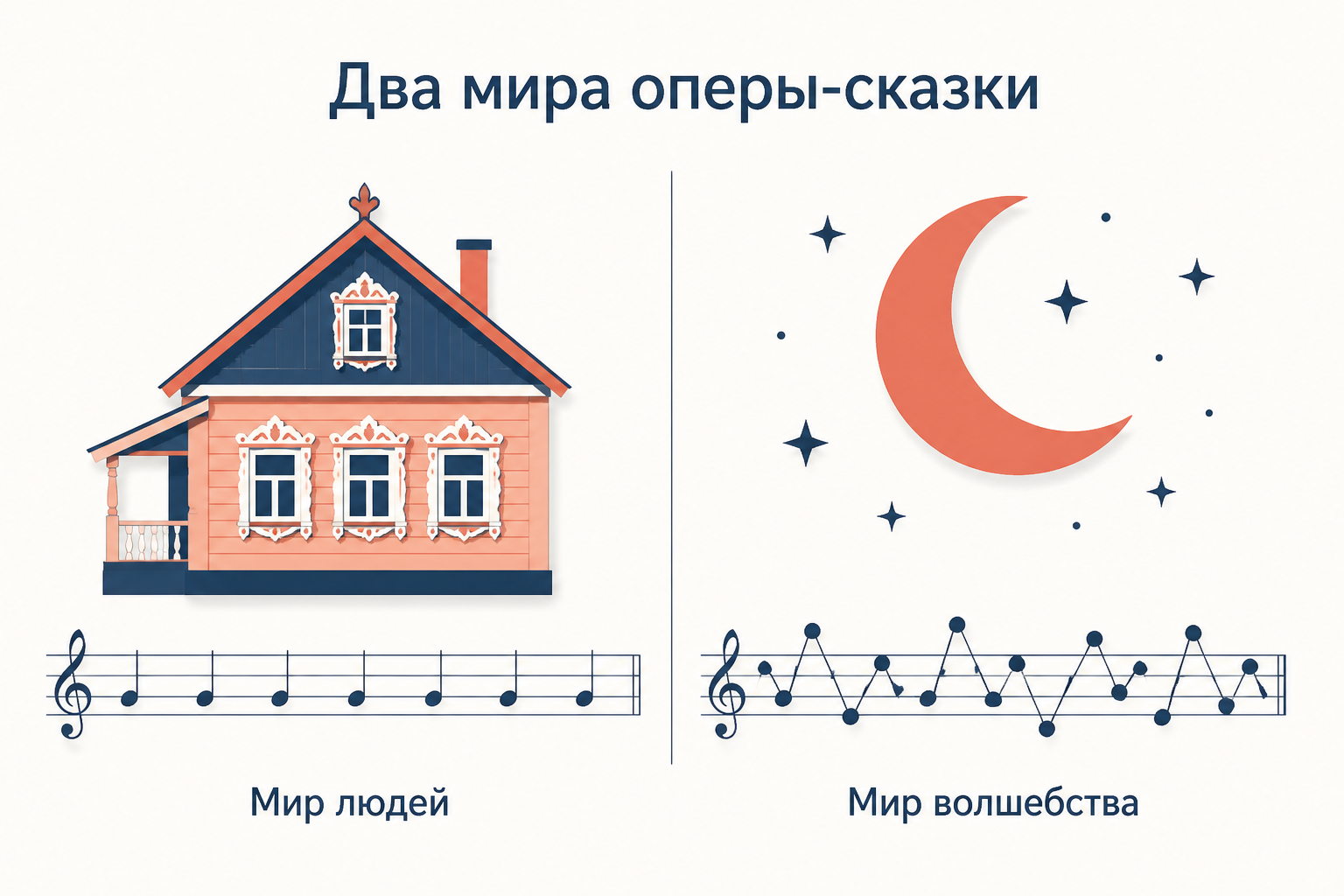 Два звуковых мира оперы-сказки: диатоника людей и симметричные лады волшебства