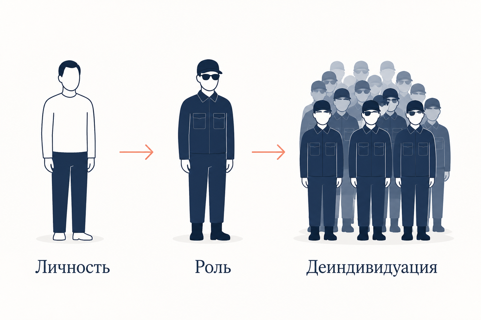 Механизм деиндивидуации: роль и ответственность
