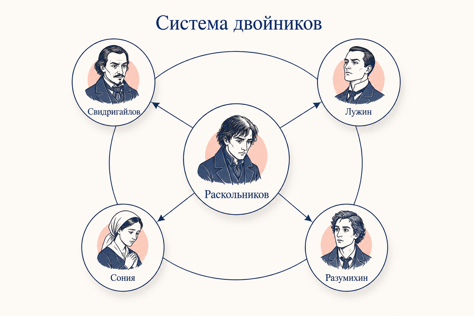 Система двойников Раскольникова в романе