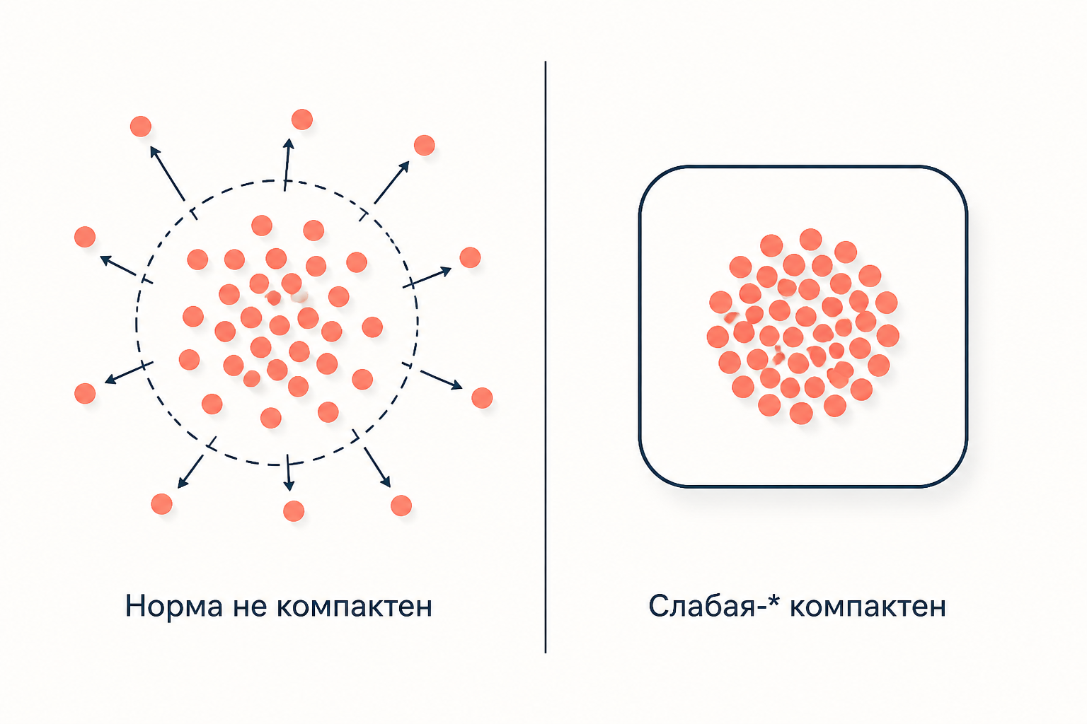 Единичный шар по норме в бесконечномерном пространстве не компактен, а после перехода к слабой-звёздочка топологии шар сопряжённого пространства становится компактным