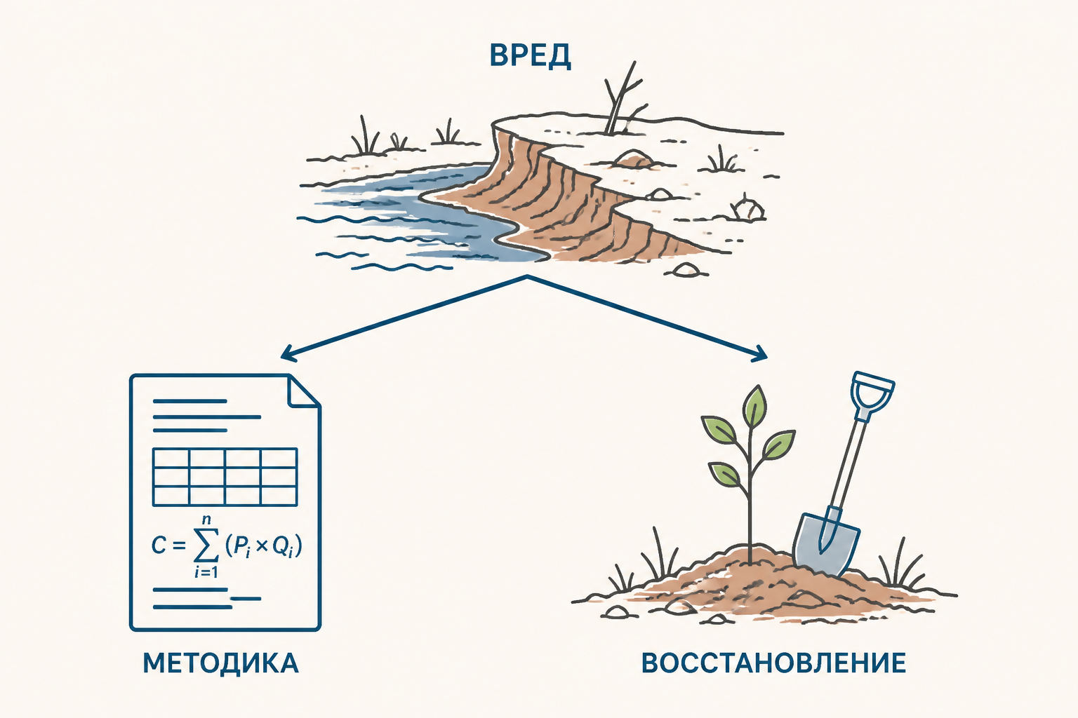 Два пути возмещения экологического вреда: расчёт по методике и восстановление природного объекта
