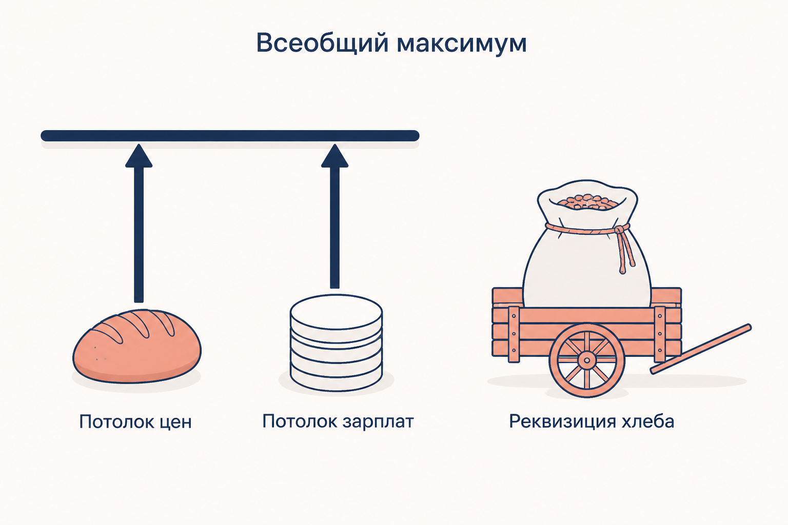 Всеобщий максимум: потолок цен, потолок заработной платы и реквизиция хлеба